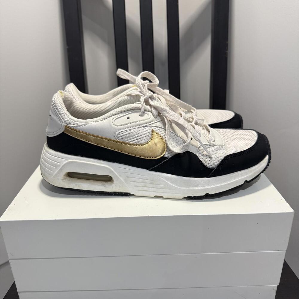 Nike Air Max SC Se Running Shoes Phantom Metallic Gold‎ Black Women's Size 8.5